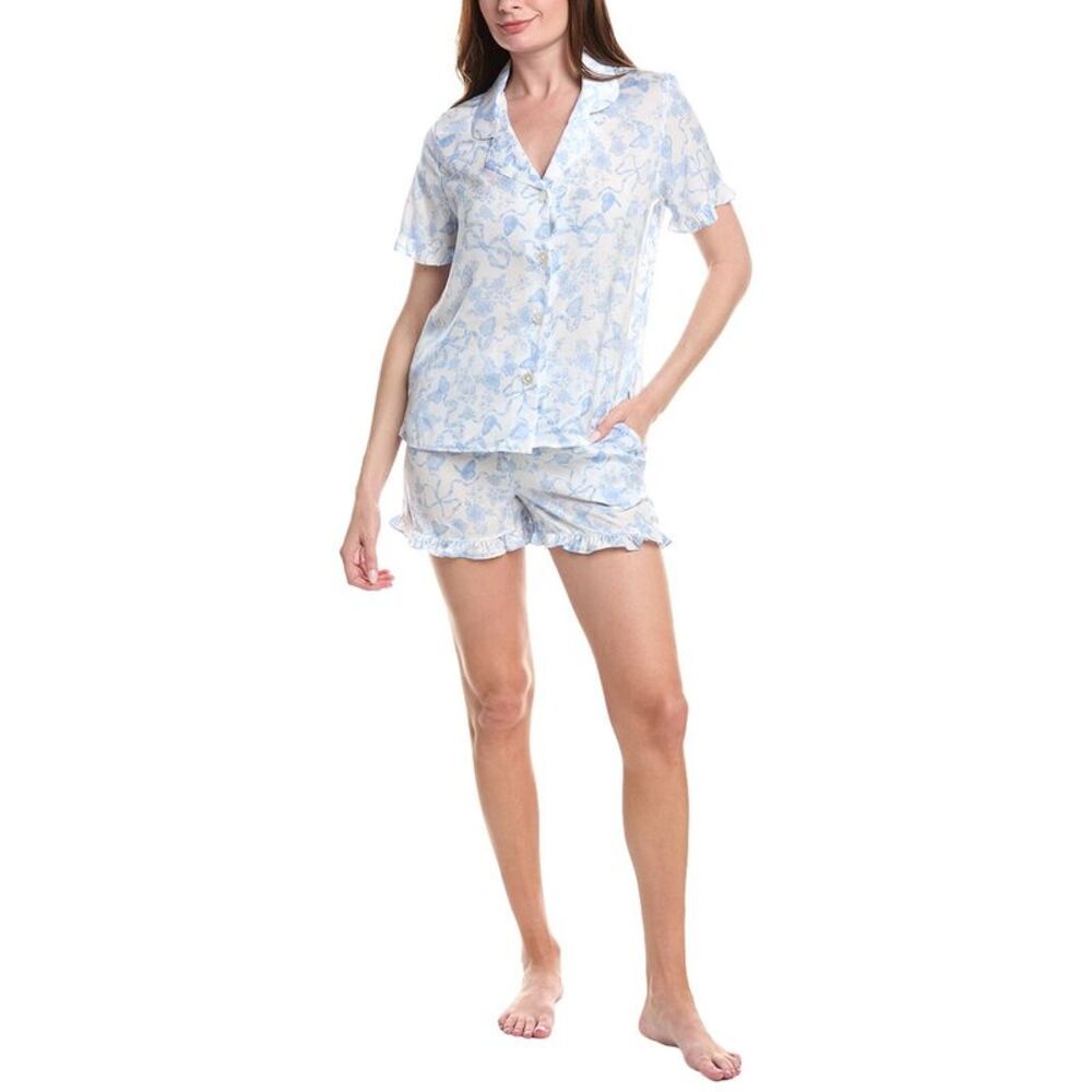 Room Service Womens  2Pc Pajama Set, White